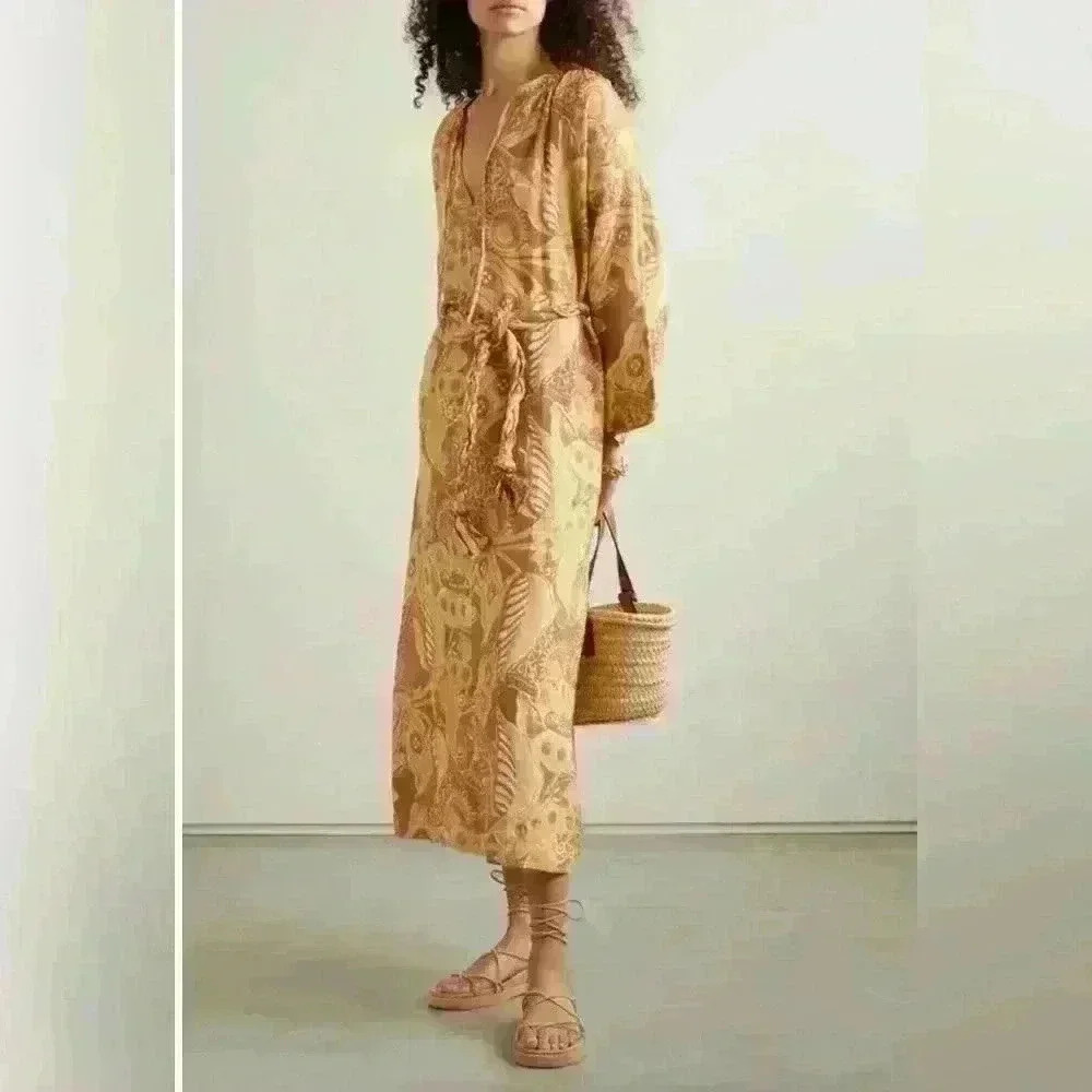 Mara Hoffman Paisley Lysa Maxi Dress Size XSmall - Picture 3 of 16